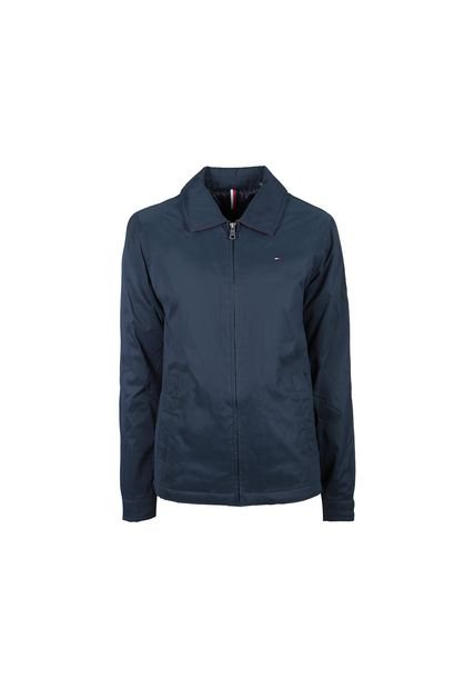 Chaqueta Azul Con Cierre De Cremallera Tommy Hilfiger