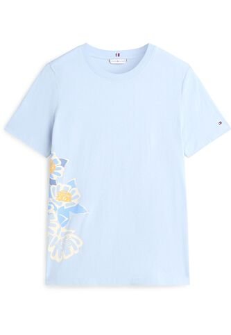 Camiseta Celeste Con Logo Gráfico De Corte Regular Tommy Hilfiger Tommy Hilfiger