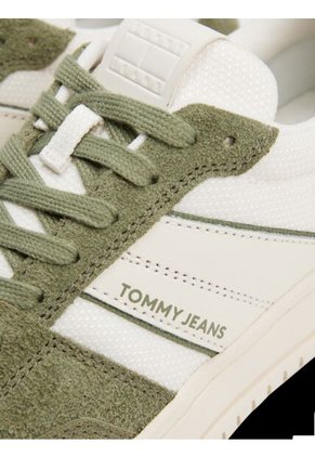 Tenis Verde De Mezcla De Ante Y Suela Cupsole Tommy Hilfiger