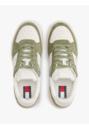 Tenis Verde De Mezcla De Ante Y Suela Cupsole Tommy Hilfiger
