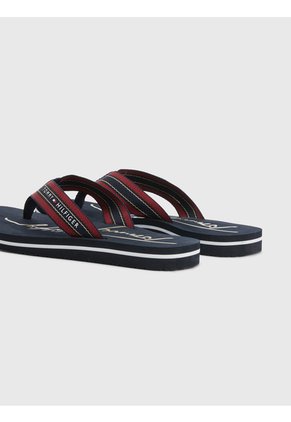 Sandalias Con Logo Mujer Negro Tommy Hilfiger