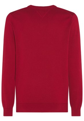 Saco Rojo Con Cuello En V Y Logo Bordado Tommy Hilfiger