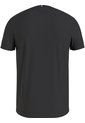 Camiseta Negra De Cuello Redondo Con Logo Estampado Vertical Tommy Hilfiger de Tommy Hilfiger