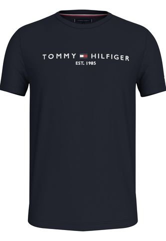 Camiseta Azul Con Logo Bordado En El Pecho Tommy Hilfiger Tommy Hilfiger