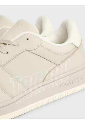 Tenis Retro Cuero Con Logo Para Mujer Tommy Hilfiger