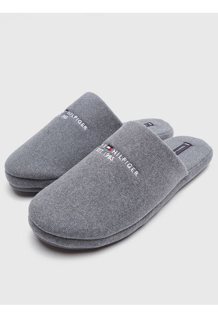 Pantuflas Para Caballero Gris Tommy Hilfiger