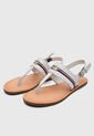 Sandalias Planas TOMMY HILFIGER Flat Blanco de Tommy Hilfiger