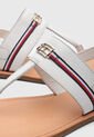 Sandalias Planas TOMMY HILFIGER Flat Blanco de Tommy Hilfiger