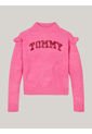 Saco Rosa Niña Tejido Con Logo De Lentejuelas Tommy Hilfiger de Tommy Hilfiger