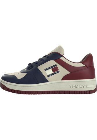 Tenis En Piel De Gran Calidad Hombre Azul Tommy Hilfiger Tommy Hilfiger