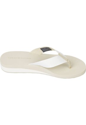 Sandalias Con Logo Mujer Beige Tommy Hilfiger
