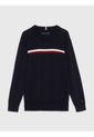 Saco De Niño Con Diseño Global Stripe En Intarsia Tommy Hilfiger de Tommy Hilfiger