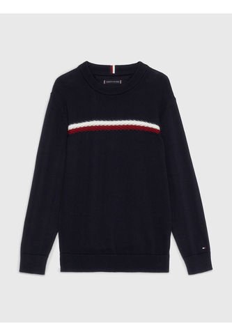 Saco De Niño Con Diseño Global Stripe En Intarsia Tommy Hilfiger Tommy Hilfiger