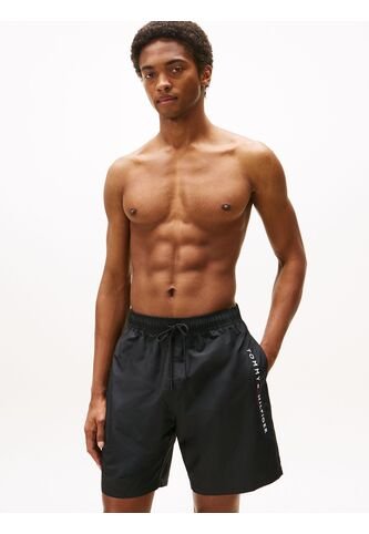 Traje Negro De Baño Con Cordón Ajustable Tommy Hilfiger Tommy Hilfiger