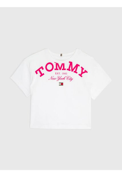 Camiseta De Niña Oversize Con Logo Tommy Hilfiger