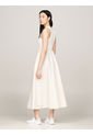 Vestido Beige Sin Mangas De Corte Evasé Para Mujer Tommy Hilfiger de Tommy Hilfiger