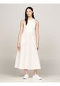 Vestido Beige Sin Mangas De Corte Evasé Para Mujer Tommy Hilfiger de Tommy Hilfiger