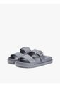 Sandalias Gris Con Doble Tira Y Logo Esmaltado Tommy Hilfiger de Tommy Hilfiger