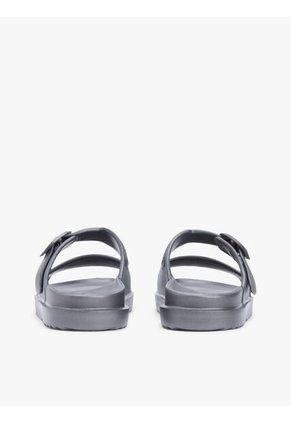 Sandalias Gris Con Doble Tira Y Logo Esmaltado Tommy Hilfiger