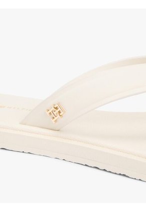 Sandalias Beige Con Monograma TH Tommy Hilfiger