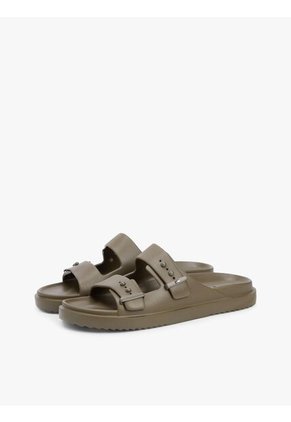 Sandalias Verde Ligeras Con Hebillas Y Suela Dentada Tommy Hilfiger