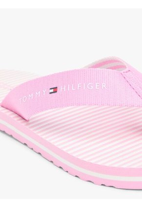Sandalias Rosa De Tiras Trenzadas Con Rayas Ithaca Tommy Hilfiger