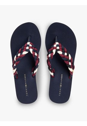 Sandalias Multicolor De Cuña Con Tiras Trenzadas Tommy Hilfiger