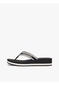 Sandalias Negro De Cuña Con Tira Trenzada Tommy Hilfiger de Tommy Hilfiger