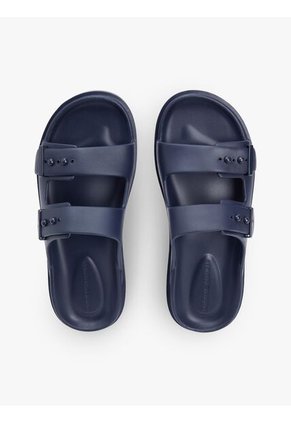Sandalias Azul Ligeras Con Hebillas Y Suela Dentada Tommy Hilfiger