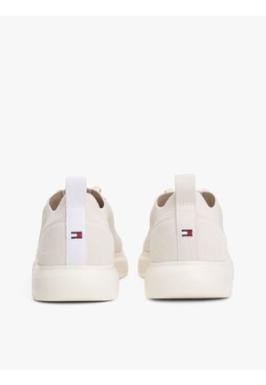 Tenis Beige De Punto Estilo Calcetín Tommy Hilfiger