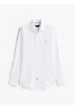 Camisa Blanca Flex Poplin De Corte Slim Tommy Hilfiger de Tommy Hilfiger