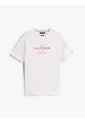 Camiseta Blanca De Cuello Redondo Con Logo Tommy Hilfiger de Tommy Hilfiger