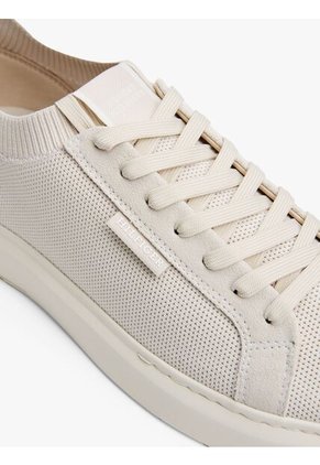 Tenis Beige De Punto Estilo Calcetín Tommy Hilfiger