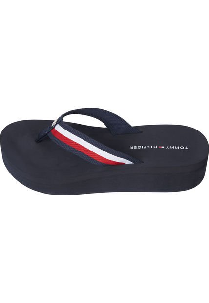 Sandalias Con Logo Mujer Negro Tommy Hilfiger
