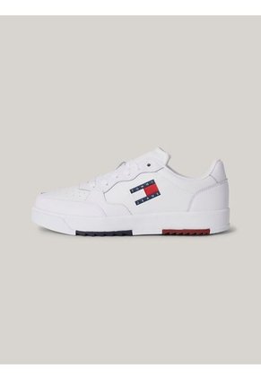 Tenis Blancos Essential En Cuero De Estilo Retro Tommy Hilfiger
