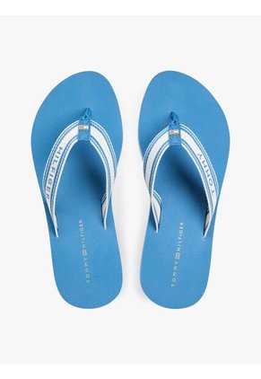 Sandalias Celeste De Cuña Con Tira Trenzada Tommy Hilfiger