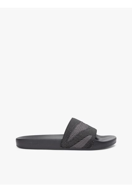 Sandalias Negro Con Pala De Jacquard Tommy Hilfiger
