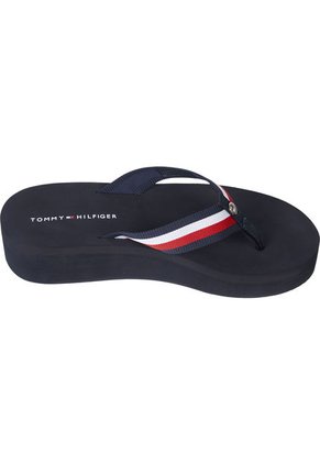 Sandalias Con Logo Mujer Negro Tommy Hilfiger