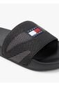 Sandalias Negro Con Pala De Jacquard Tommy Hilfiger de Tommy Hilfiger