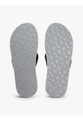 Sandalias Negro Con Parche Con Escudo Tommy Hilfiger