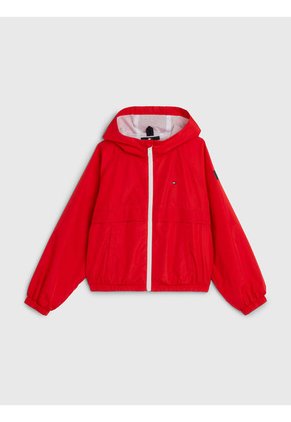Chaqueta Essential Con Gorro Niña Rojo Tommy Hilfiger