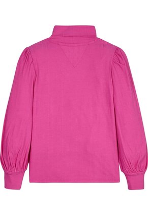 Camiseta Rosa Con Cuello Alto Para Niña Tommy Hilfiger