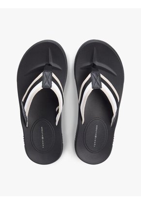 Sandalias Negro Con Plantilla Anatómica Tommy Hilfiger