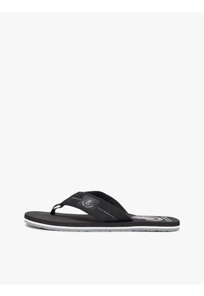 Sandalias Negro Con Parche Con Escudo Tommy Hilfiger