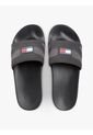 Sandalias Negro Con Pala De Jacquard Tommy Hilfiger de Tommy Hilfiger