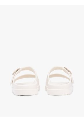 Sandalias Beige Con Tira Doble Y Logo Esmaltado Tommy Hilfiger