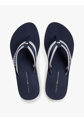 Sandalias Multicolor De Cuña Con Tira Trenzada Tommy Hilfiger