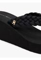 Sandalias Negro De Cuña Con Tiras Trenzadas Tommy Hilfiger de Tommy Hilfiger
