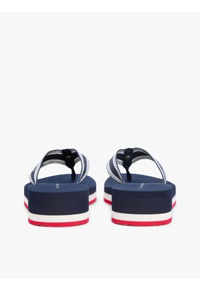 Sandalias Multicolor De Cuña Con Tira Trenzada Tommy Hilfiger