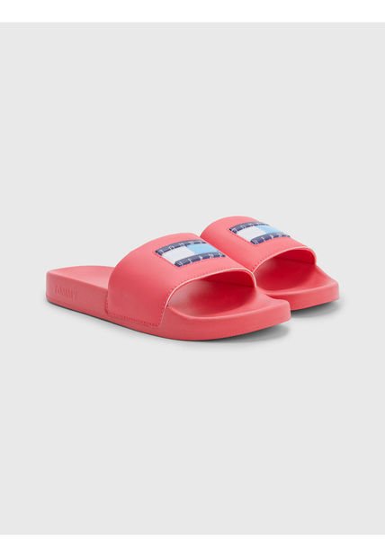 Sandalias De Piscina Acolchadas Tommy Hilfiger Mujer Rosa Tommy Hilfiger